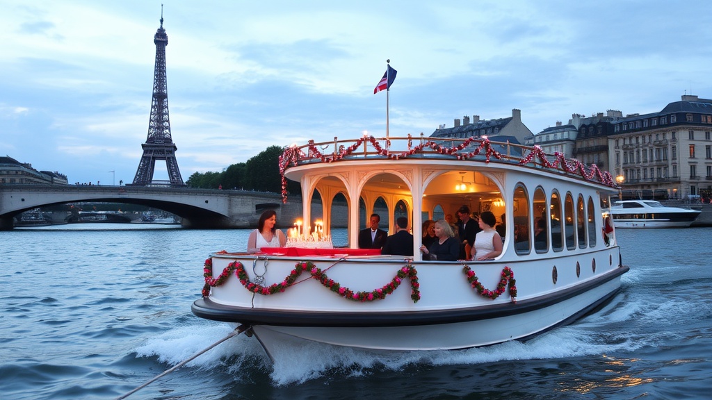 Anniversaire en bateau sur la Seine